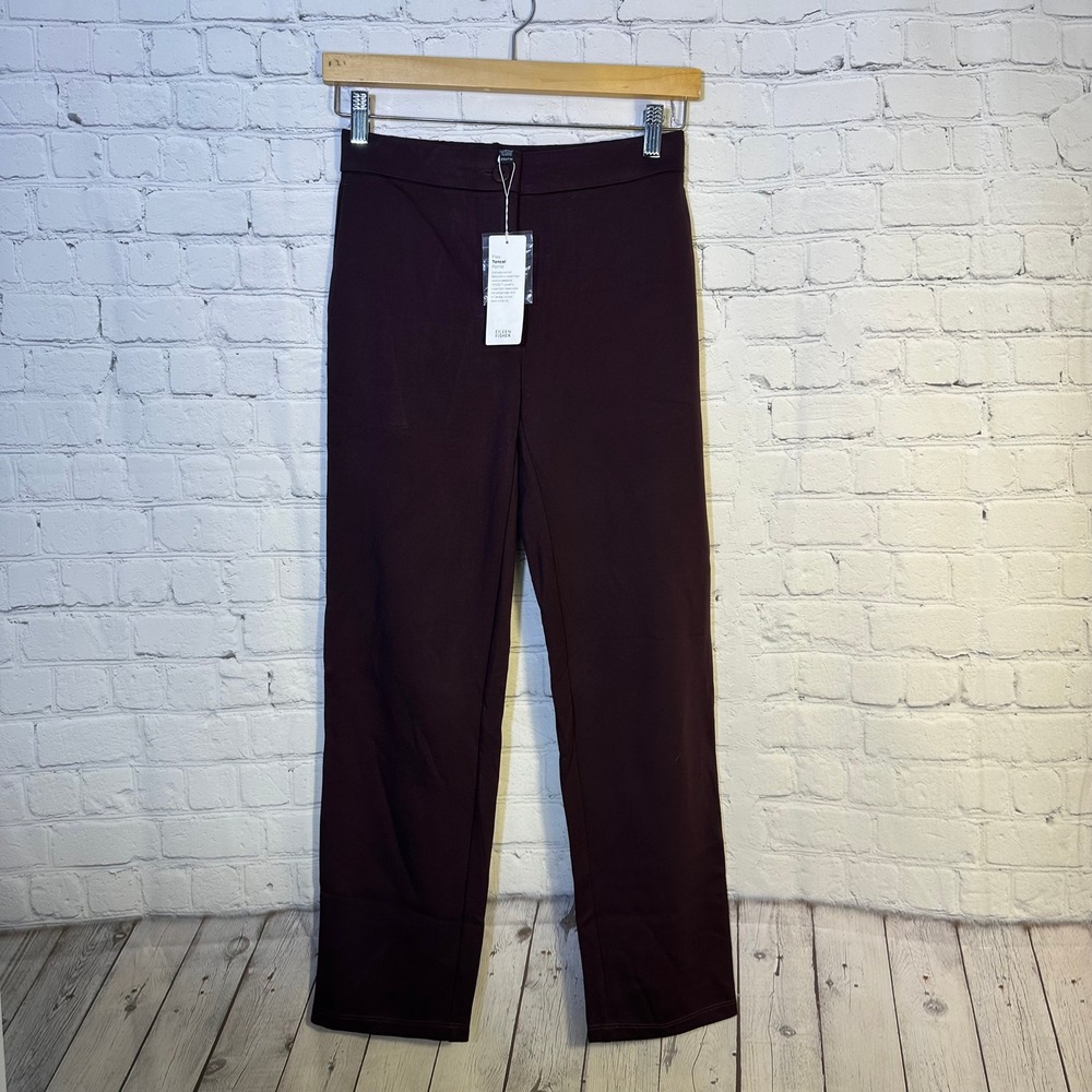 Eileen Fisher Flex Tencel Ponte Slouchy Ankle Pant Casis Purpleβ XXS P4317M NEW